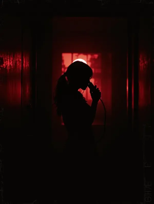 《深夜来电》黄果短剧短剧封面，悬疑题材