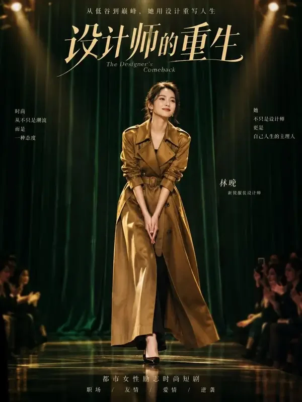 《离婚后她惊艳全球》黄果短剧短剧封面，逆袭题材